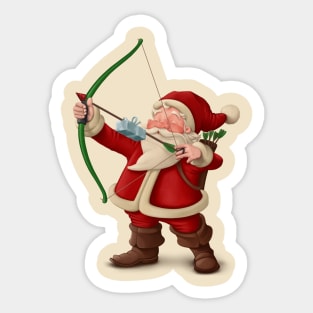 Santa Claus Archery Sticker